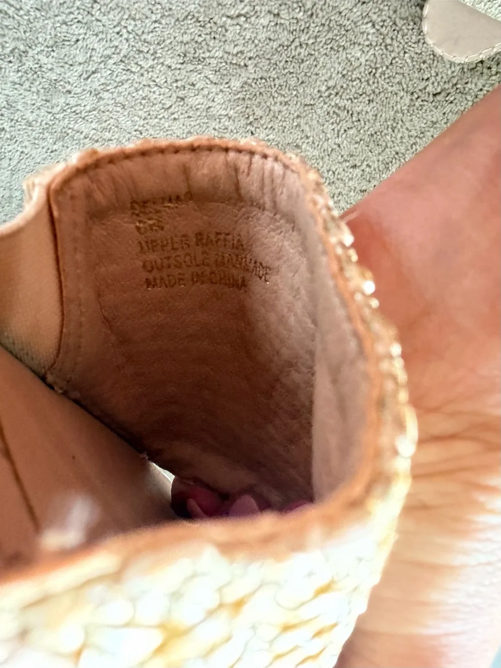 BEACH by Matisse Raffia Del Mar Platform Slide Sandals Beige/Gold NWOT Size 6